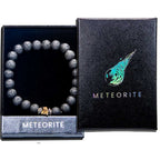 Bracelet Display 8mm Beads Meteorite & Lava Stone (12 pack): Meteorite & Lava Stone