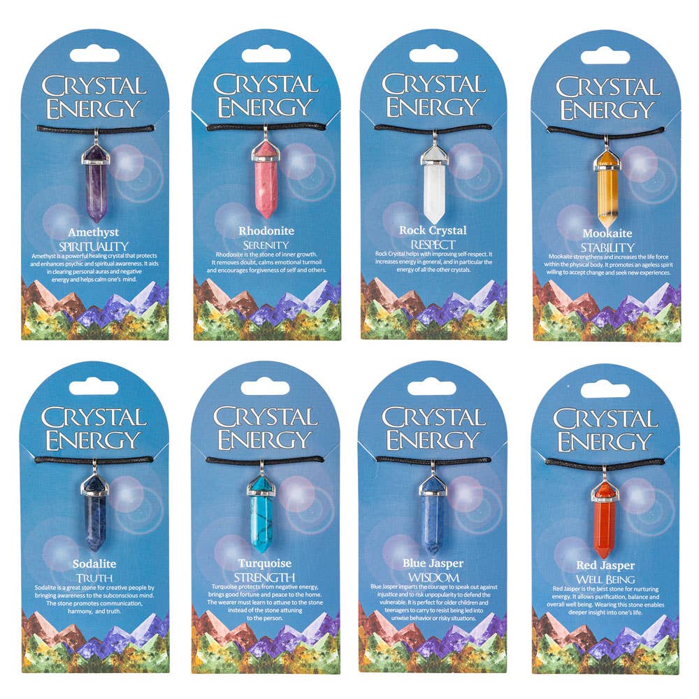 Crystal Energy Pendants: Well Being (Red Jasper)