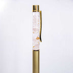 Gemstone Pen Ass't w/ 23K Pure Gold Flakes Display of 36: Gold Flakes