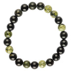 8mm Crystal Gemstone Energy Bead Stretch Bracelets: Labradorite