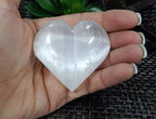 Crystal Selenite Heart Shaped Stone - 6cm