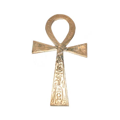 Plaque - Brass Ankh 4 X 7.25"