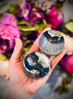 Volcano Agate Crystal Spheres, UV Fluorescent Crystal Balls: 350-399 Grams
