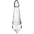 Prism Crystal 38mm Faceted Tear Drop CL (Each)