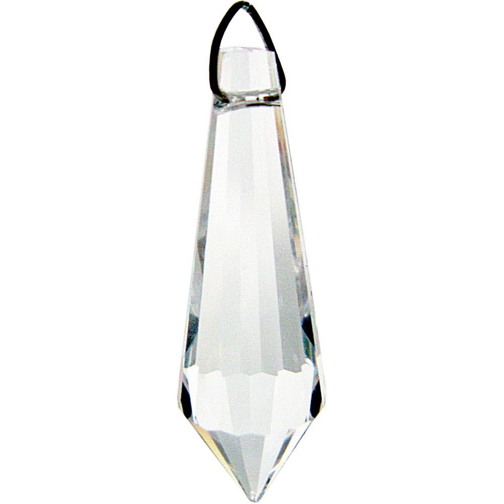 Prism Crystal 38mm Faceted Tear Drop CL (Each)