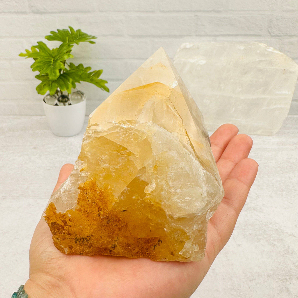 Golden Healer Semi Polished Point Crystal - By Weight: 100-200g