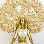 Polyresin Statue Yoga Lady w/Tree of Life (Each): Yoga Lady with Tree of Life