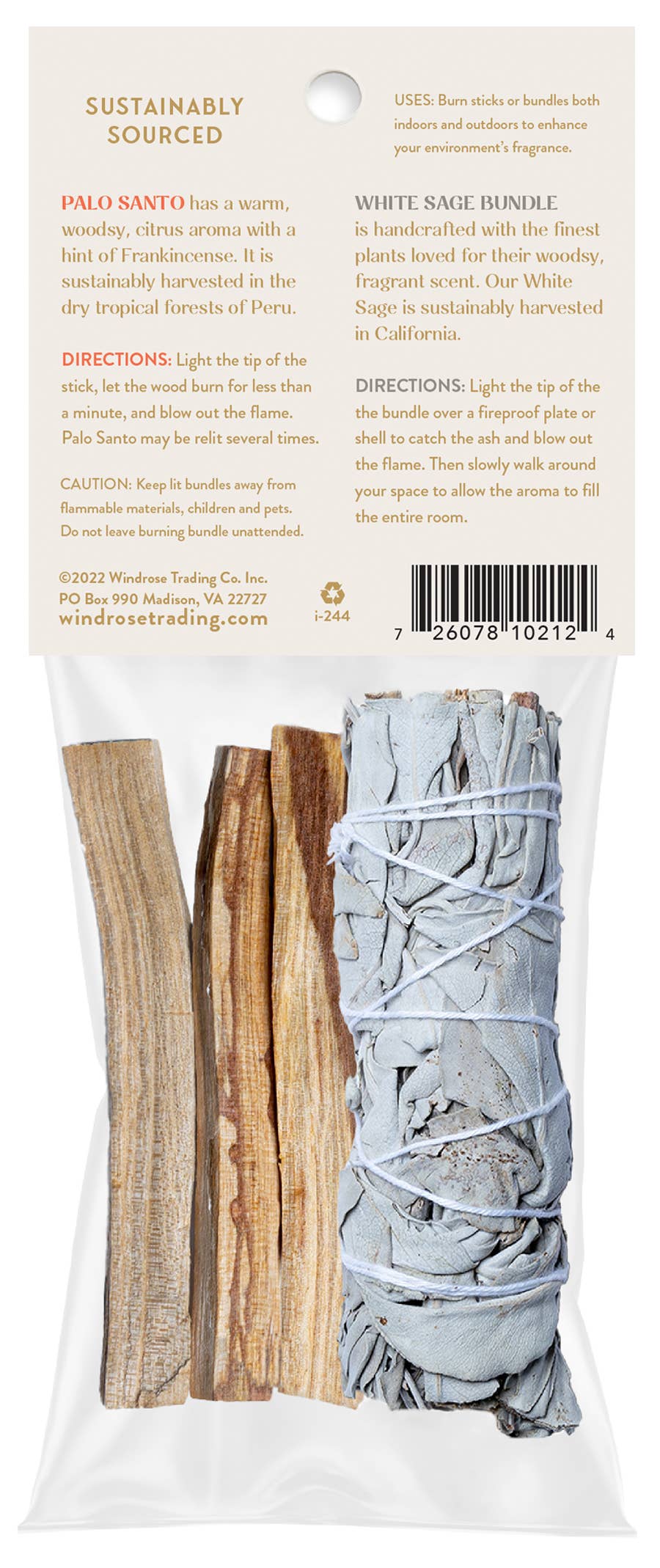 Triloka Bundle Duo - White Sage & Palo Santo