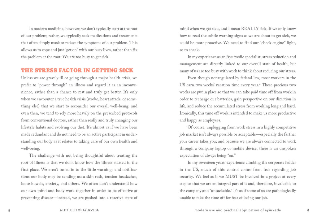 A Little Bit of Ayurveda: An Introduction: Hardcover