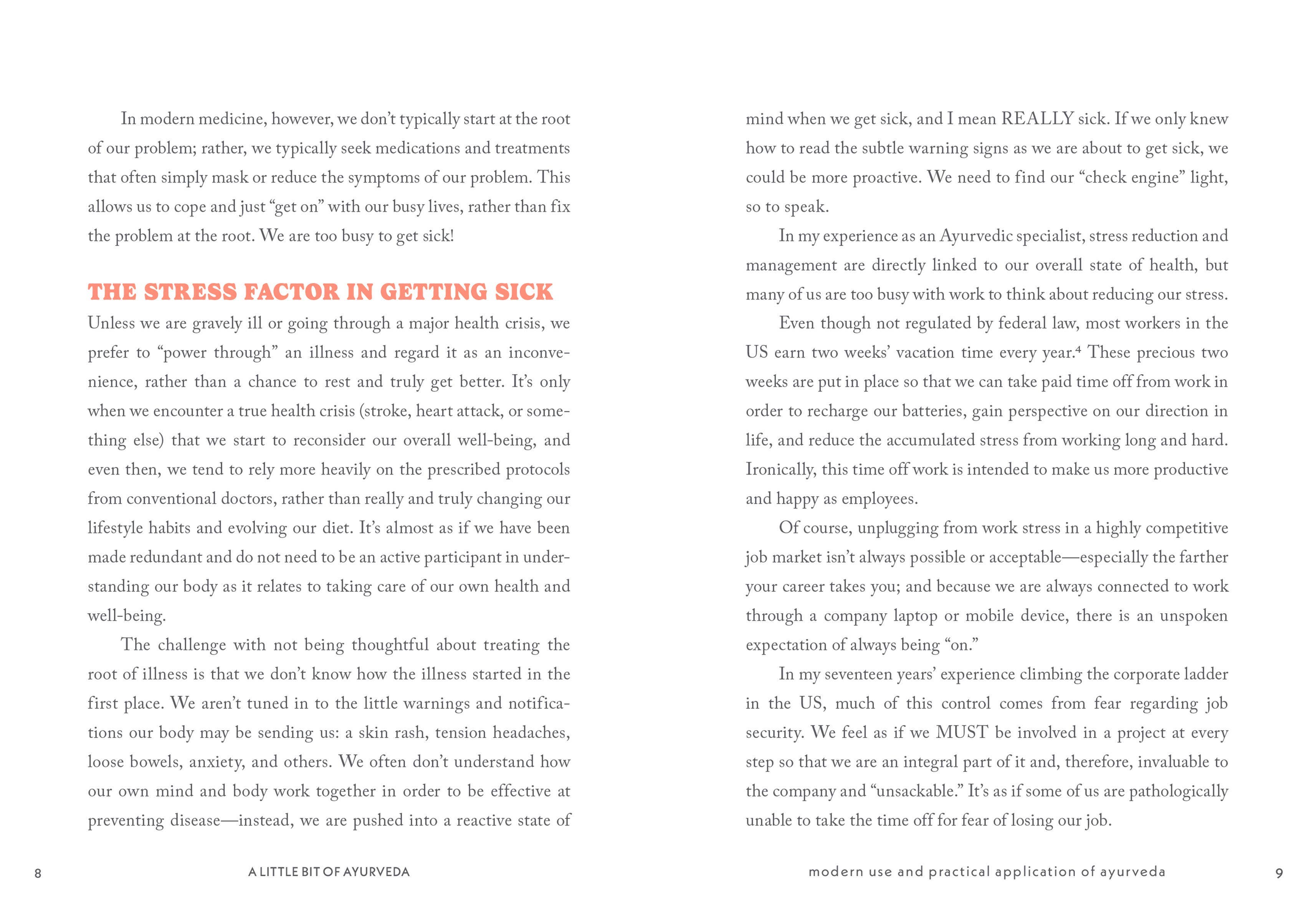 A Little Bit of Ayurveda: An Introduction: Hardcover