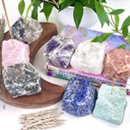 Rough Stone Crystal Incense Burner - Incense Holder: Amethyst