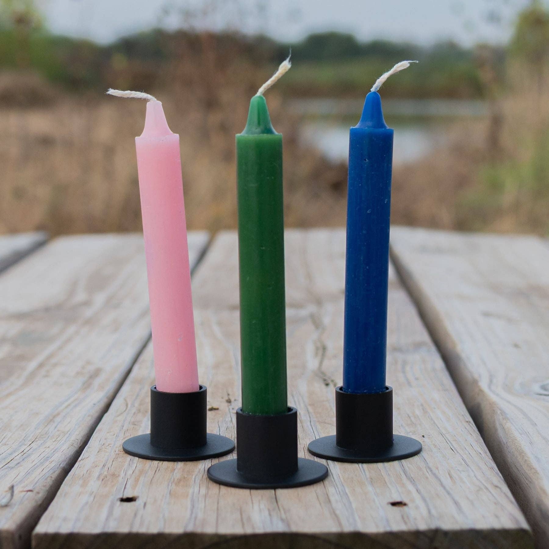 Black Taper Candle Holder.