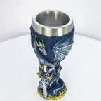 Stainless Steel Chalice - Medieval Dragon w/ Sword (Each): Medieval Dragon