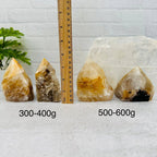 Golden Healer Semi Polished Point Crystal - By Weight: 100-200g
