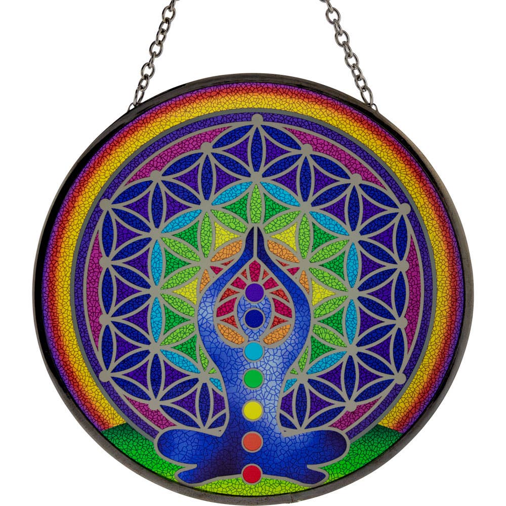 Glass Suncatcher 6in - Chakra (Each)