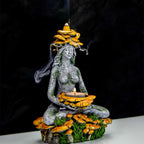 Backflow Incense & T-Light Holder - Forest Mushroom Goddess: Goddess