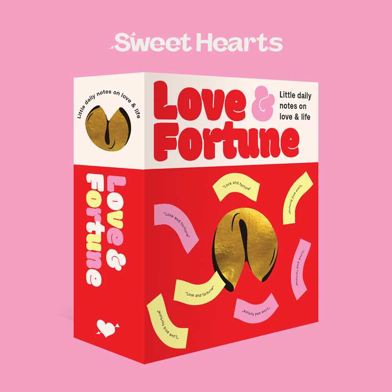Fortune Cookies: Love & Fortune by Sweet  Hearts Press: Flashcards 50 pages / English