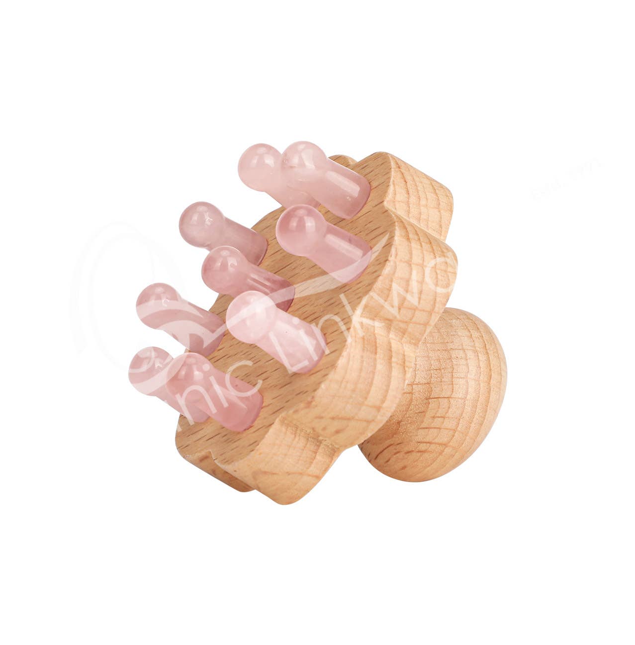 MASSAGER HEAD - ROSE QUARTZ 2.5"