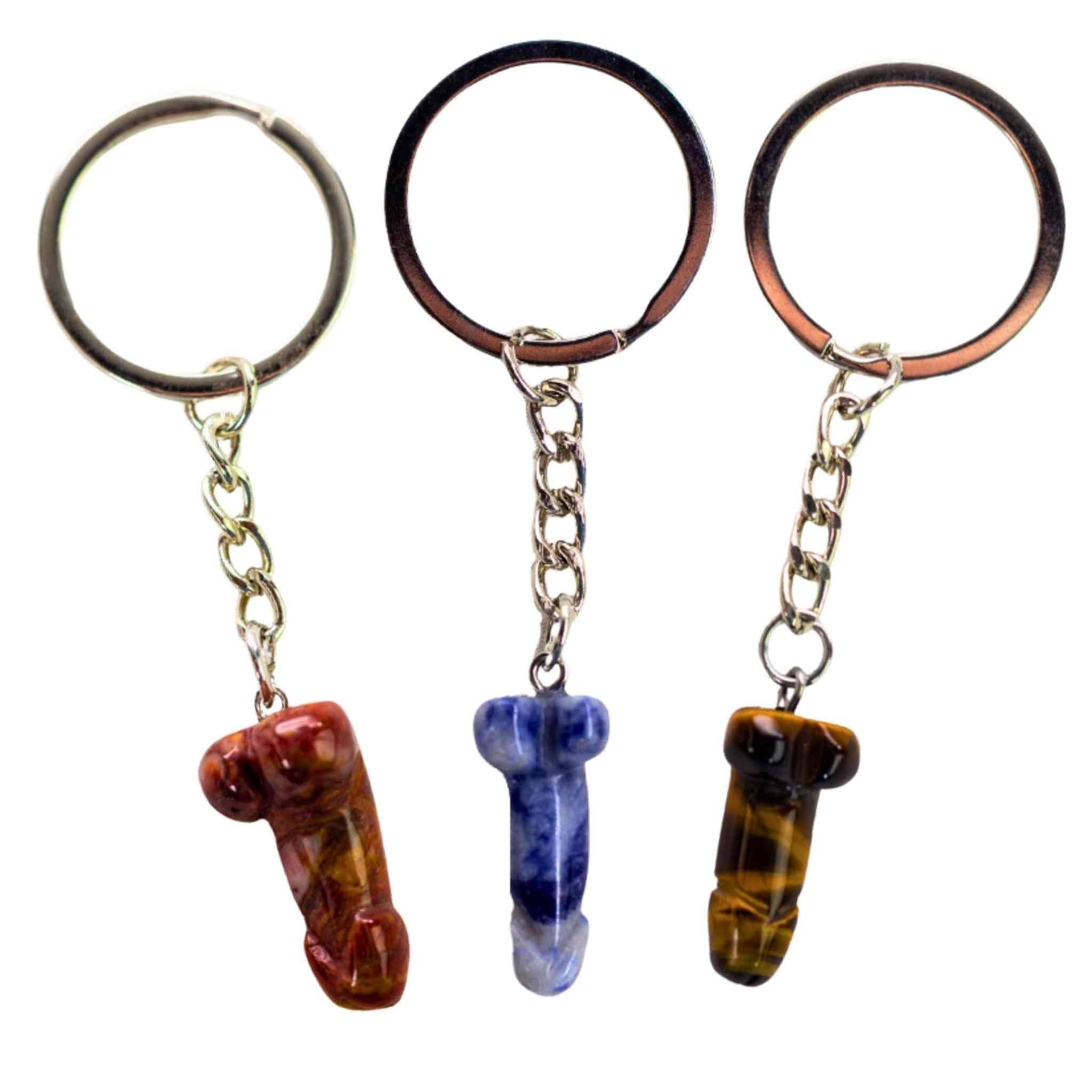 Crystal Phallus Keychain