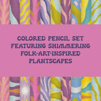 Botanical Fantasy: 10 Colored Pencils