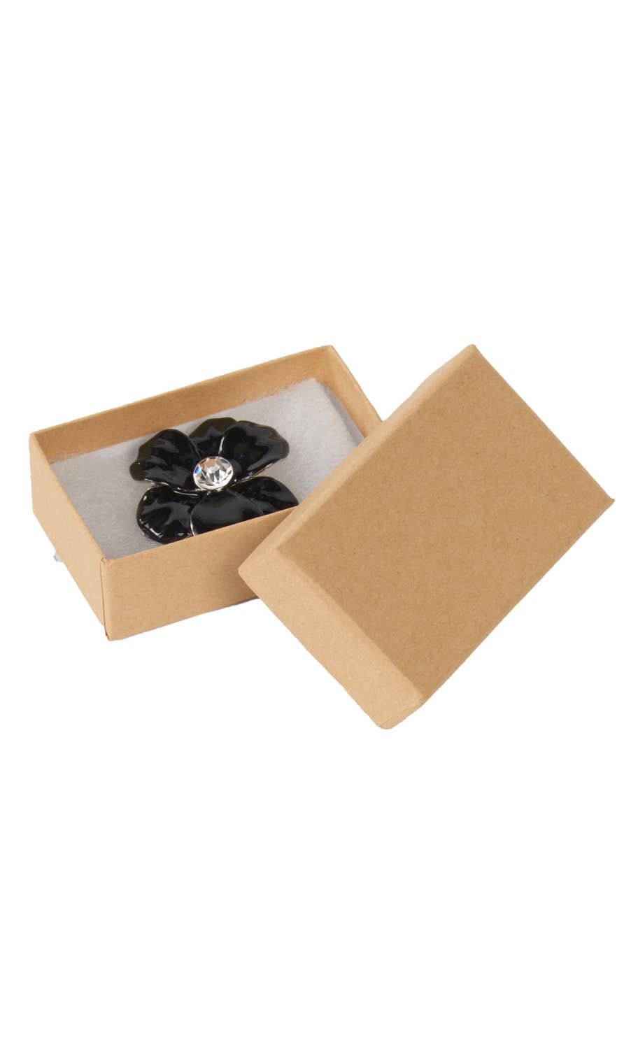 Cotton-Filled Jewelry Boxes: Kraft / Case of 100 / 5¼" × 3¾" × ⅞"