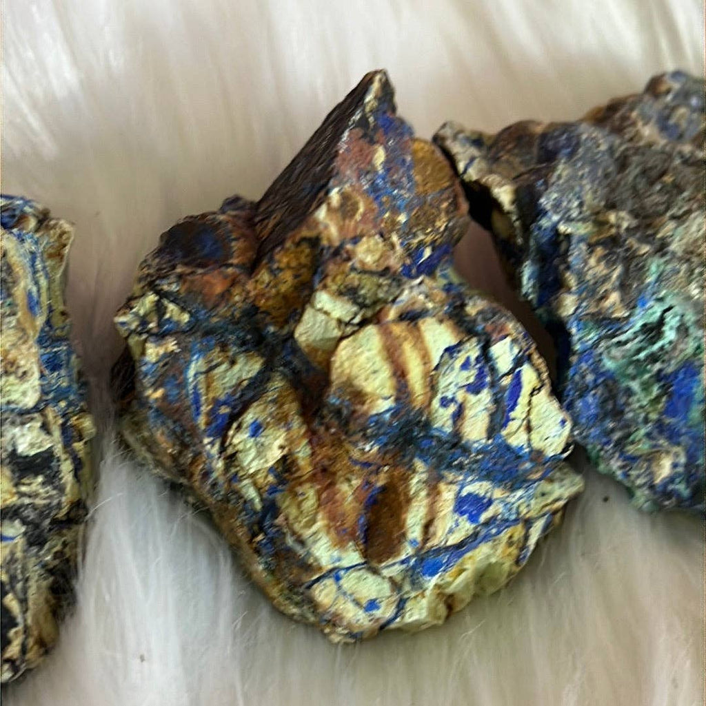 Raw Azurite Malachite healing stone: Big