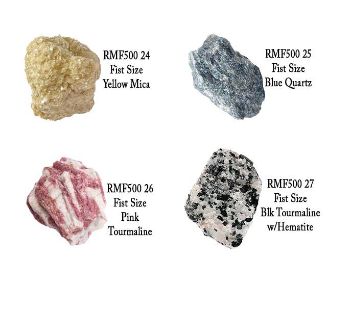 Rough Fist size Minerals: Red Fuscite