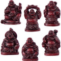 Polyresin Feng Shui Figurines 1-Inch Buddha Redstone