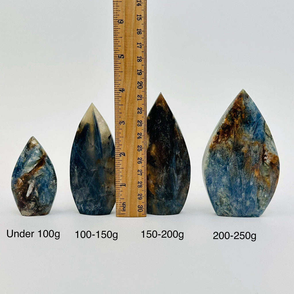 Blue Kyanite Crystal Polished Cut Base Point - By Weight: 260-300g