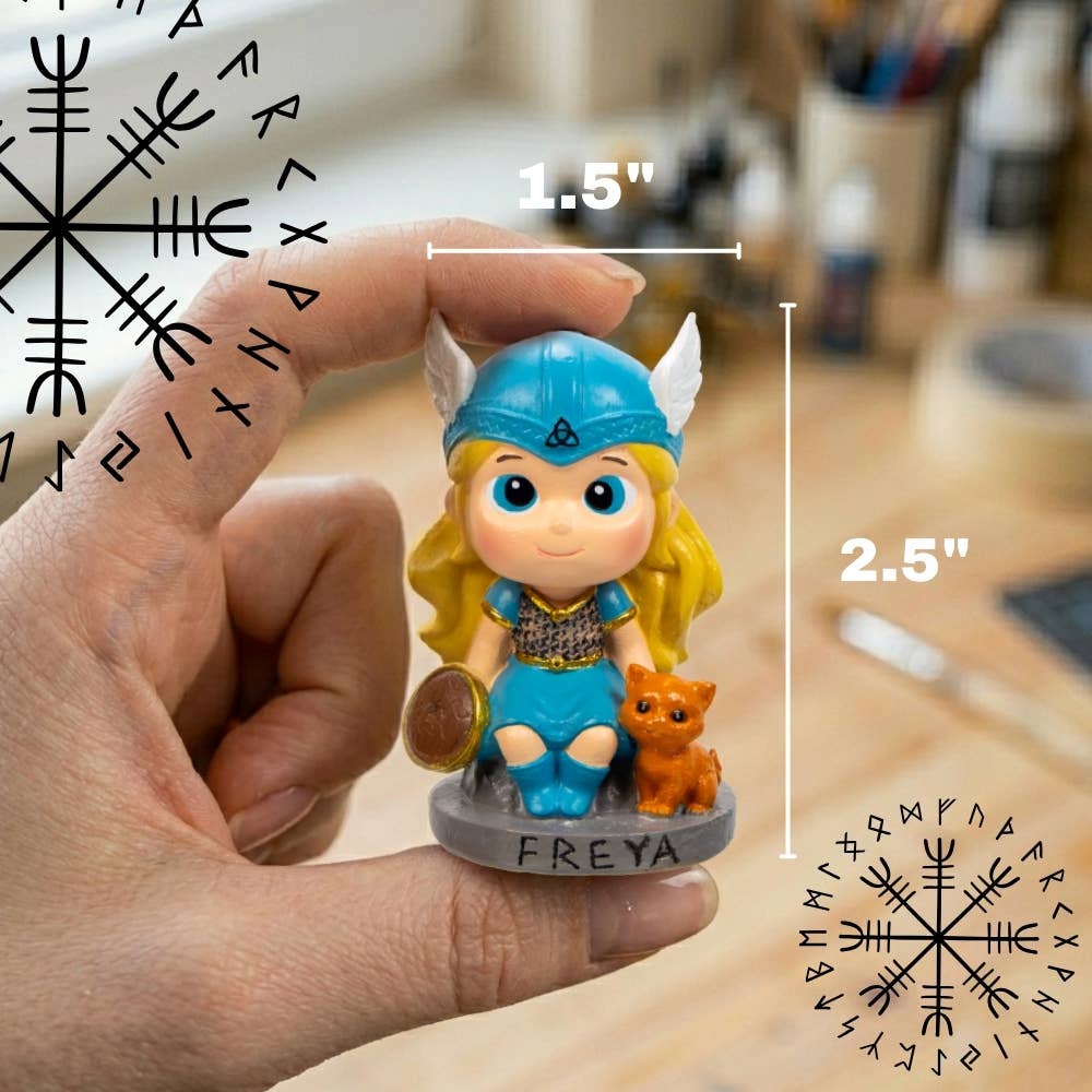 Polyresin Baby Viking Figurine - Freya (Each)
