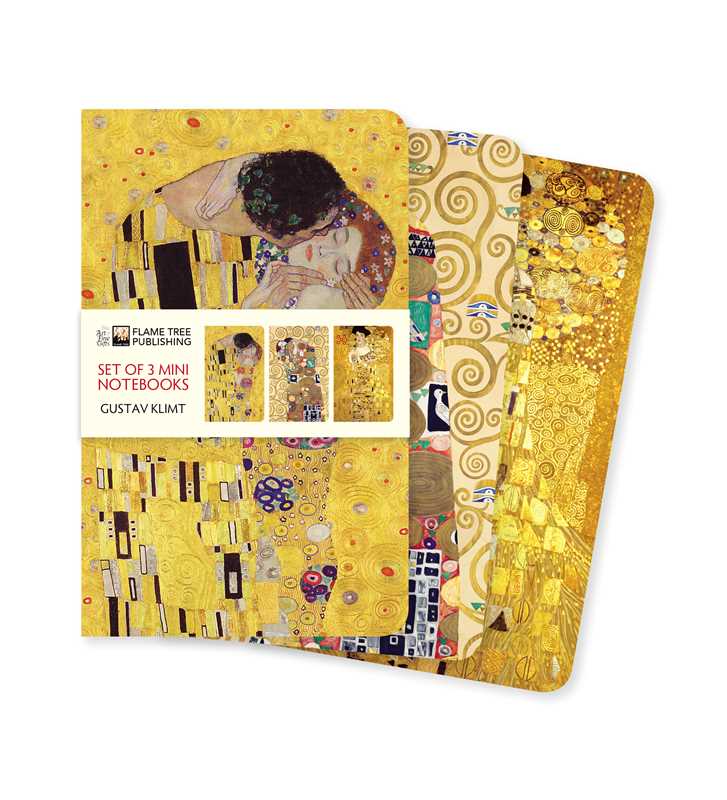 Gustav Klimt Set of 3 Mini Notebooks by: Multi-Component - Notebook 64 pages / English