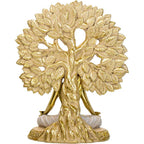 Polyresin Statue Yoga Lady w/Tree of Life (Each): Yoga Lady with Tree of Life