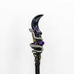 Magic Wand w/ Gift Box - Black Obsidian Moon & Snake (Each): Black obsidian
