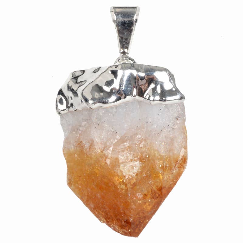 Citrine Crystal Point Pendant