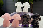 6cm Natural mix Crystal Toy Poodle Healing Energy
