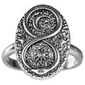 Snake, Sun & Moon Adjustable Ring
