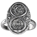 Snake, Sun & Moon Adjustable Ring