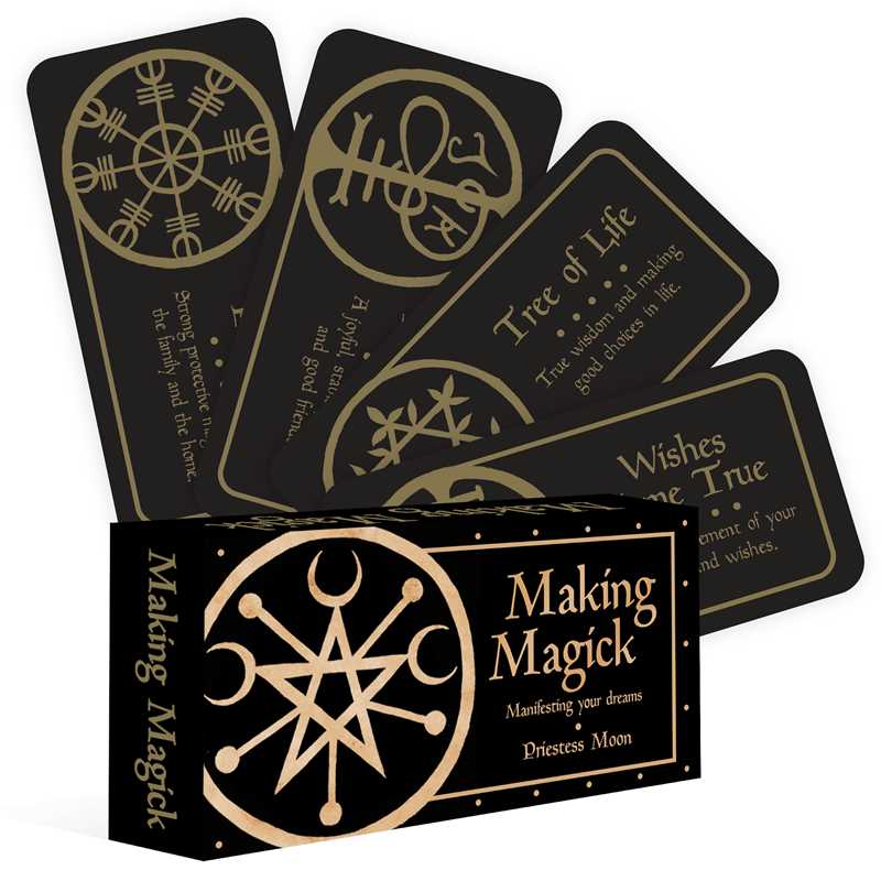 Making Magick by Priestess Moon: Flashcards 40 pages / English