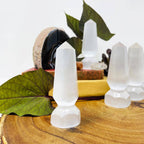 Selenite Crystal Point Spear Tips - 6 sided Stone Point