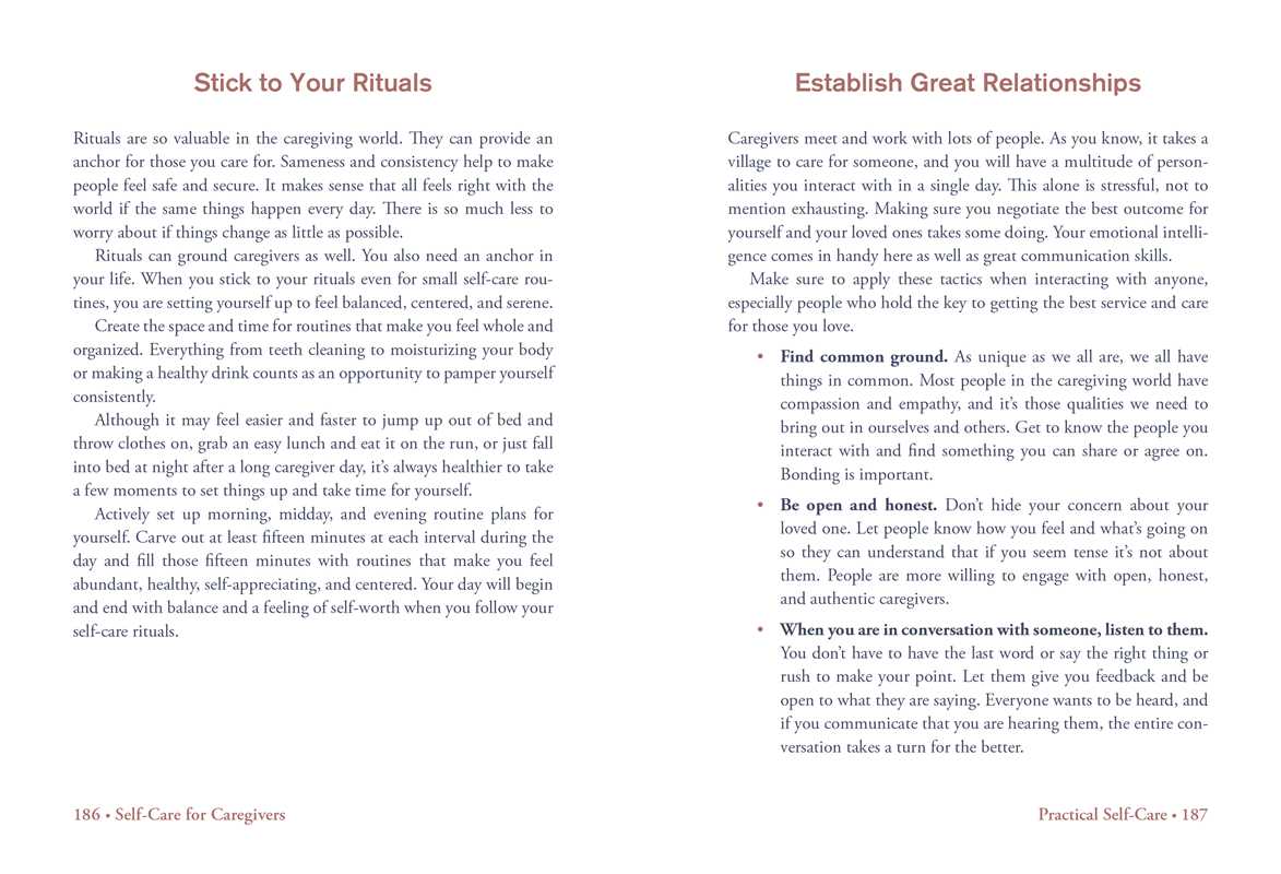 Self-Care for Caregivers by Susanne White: Hardcover 208 pages / English