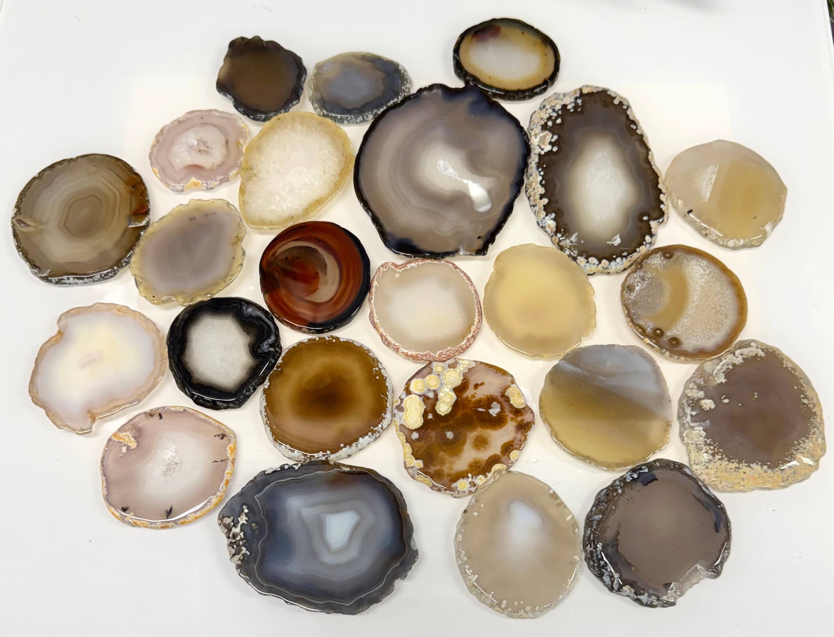 Wholesale Lot 2 lbs Natural Agate Slabs Crystal Healing