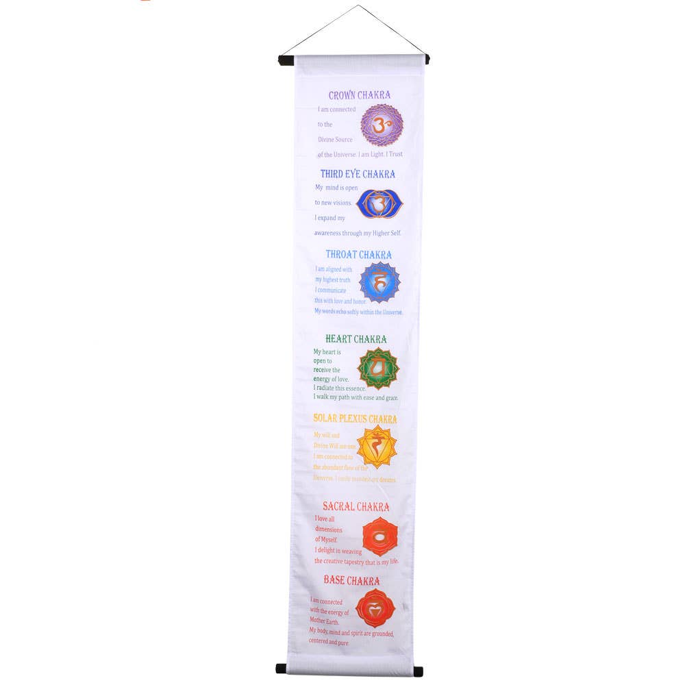 White 7 Chakra Banner