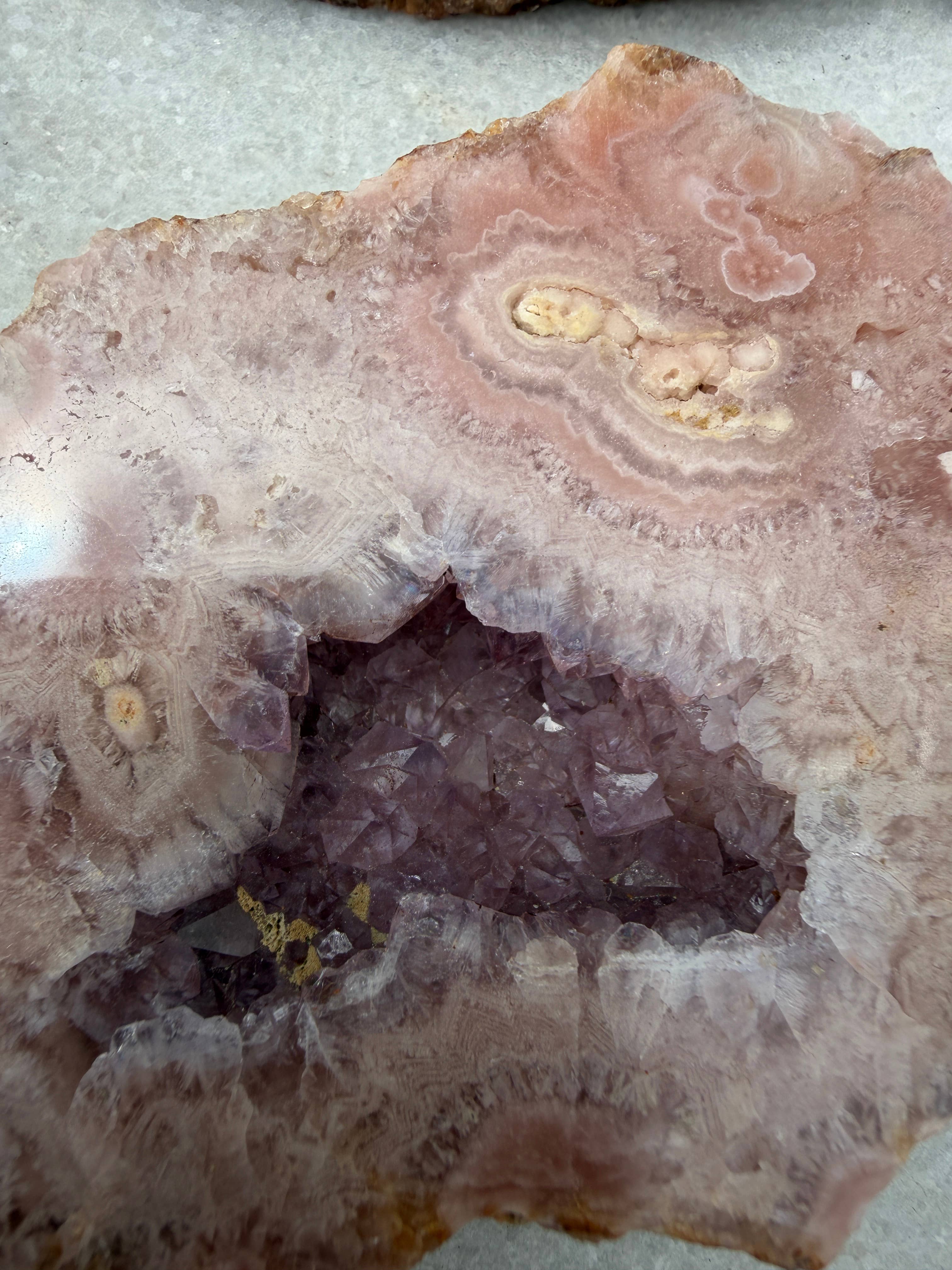 Wholesale 2 lbs Natural Pink Amethyst Flower Agate Slabs