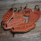 Sedona Arizona Leather Keychain Motel Style