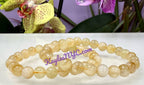 8mm Citrine Crystal Healing Stretch Bracelets 7.5" Energy