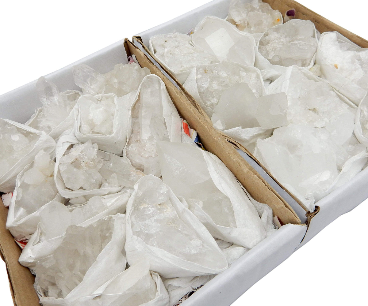Crystal Quartz Cluster Flat Box - S126TS
