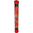 Bamboo Painted Rainstick - Red w/ Pentacle - Small (Each): Pentacle