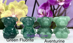 6cm Natural Crystal Teddy Bears Healing Energy