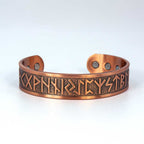 Magnetic Copper Bracelet - Runes - Antique Copper (Each): Copper