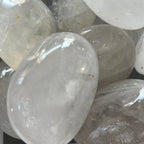 Large Clear quartz Palm Stone